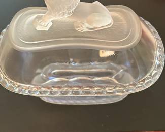 Original 1887 Lion Compote Pressed Glass