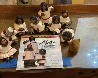 C. Alan Johnson signed Alaska figurine collection