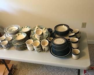 Multiple Sets of China and Dishes