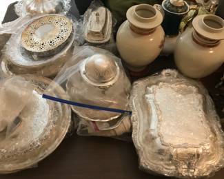 Lots of Silver. Sterling SIlver, Silver Plated and Silver Copper Plated pieces. 