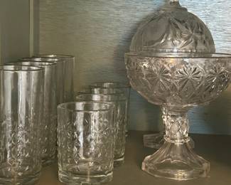 Crystam serving pieces