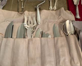 Gorham Chantilly sterling silver flatware (83 Pieces) and Reed & Barton Marlborough sterling flatware (42 Pieces).