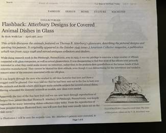 Original 1887 Lion Compote Pressed Glass