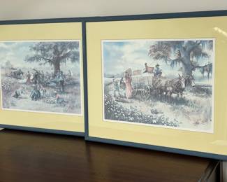 Incredible framed artwork thorughout the home. Original paintings, print and lithograph artwork. 