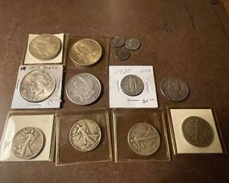 90% Silver Morgan’s, Walking Liberties and more