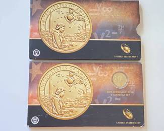 2019 Native American $1 Coin and Currency Set with Original Mint Packaging