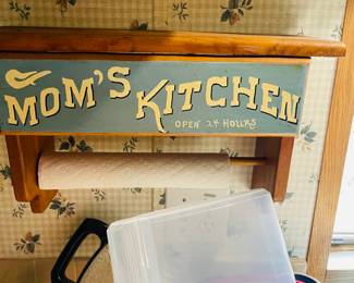 Mom's Kitchen Paper towel Shelf