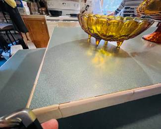 Vintage Carnival Glass Fruit Bowl