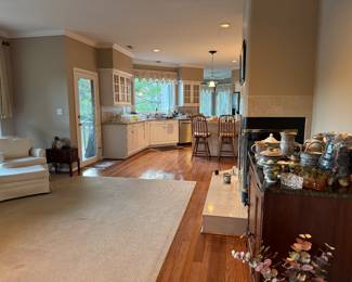 Family room and kitchen overview
