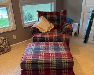 Ethan Allen chair and ottaman