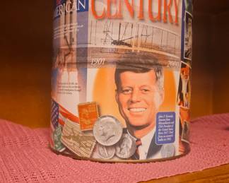 The American Century Tin Advertising Trail's End Gourmet Popcorn Tin Can 99-2000