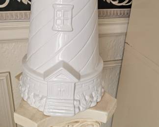 JEFFREY BANKS Maine New England Coastal Lighthouse  DAVID'S  COOKIE JAR 13"