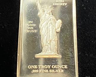 One Troy Ounce Liberty Silver Bar