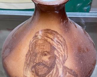 Small Arabic Themed Vase