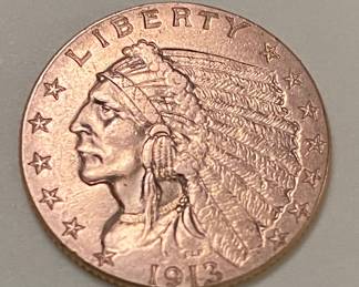 1913 U.S. 2+1/2 Dollar Gold   