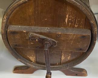 Wooden Barrel Churn