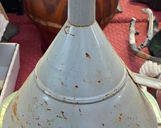 Large Enamel Funnel