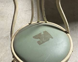 Old Metal Medical/Dental Swivel Chair with Neat Design