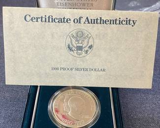 1990 Proof Eisenhower Centennial Dollar 