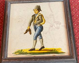 Antique Framed Tile