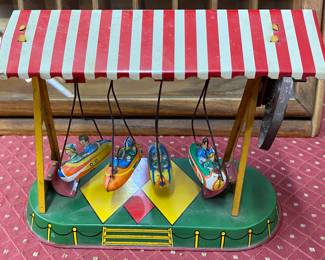 Tin Lithograph Toy Boat Ride