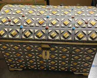 Large Middle Eastern Chest with Inlay
