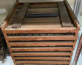 Primitive Old Wooden Egg Crate