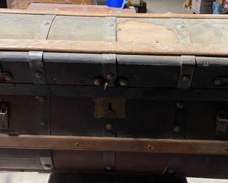 Antique Metal Trunk