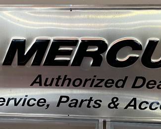 Tin Mercury Authorized Dealer Sign