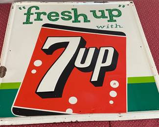 "Fresh Up" with 7up Sign