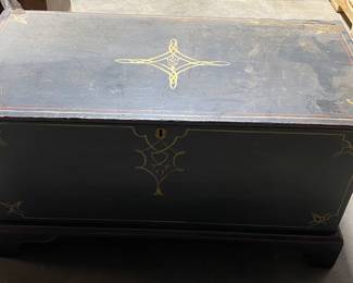 Paint Decorated Blanket Chest