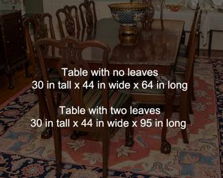 1002b Batesville Dining Table with 8 Chairs