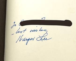 990b Signed and Personalized to Owner detail