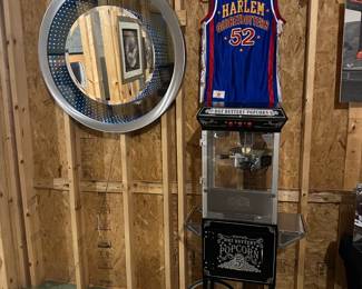 Popcorn Popper and Harlem Globetrotter Jersey.
