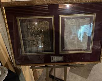 Page from King James Bible from 1600's.