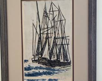 Boat painting