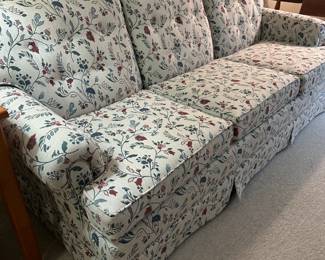 Lot 2 - $600 - Halagan Sofa 72"w 32"d 31"h (back) 17"h (seat).  See photo 4 for close up of fabric.