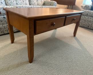 Lot 5 - $200 - Shaker Coffee Table - 41.5"w 20"d 18"h See lot 6 for matching side table.  Made in USA.