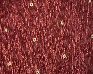 Lot 7 - $400/pair - Pair (2) of wingback chairs, each 27"w 28"d 41"h.  Scroll forward for close up photo of fabric.