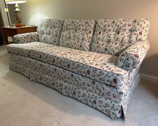 Lot 2 - $600 - Halagan Sofa 72"w 32"d 31"h (back) 17"h (seat).  See photo 4 for close up of fabric.