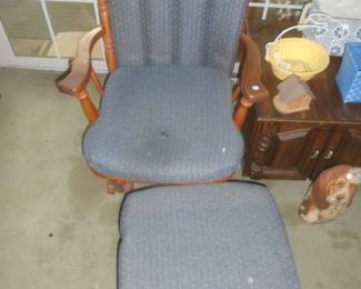 Rocker and foot stool