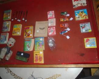 display case of items