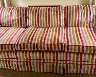 Striped Fabric Sofa