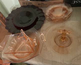 Pink Depression/Ruby Glassware