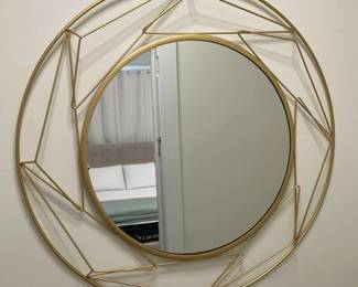 61 Modern Gold Tone Architectural Mirrormin