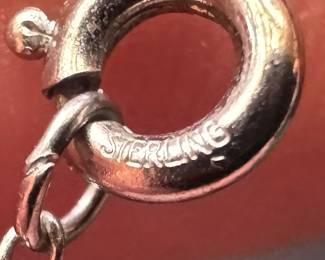 Sterling Silver Necklace with Sterling Silver Pendant