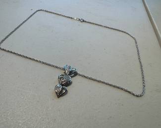 Sterling Silver Necklace with Sterling Silver Heart Pendant