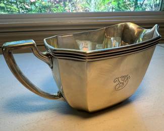 Tiffany & Co. Sterling Silver Monogrammed Creamer (254gms)