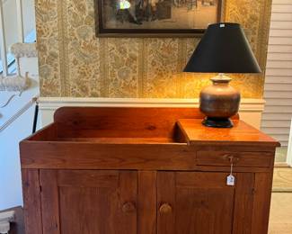 Antique Dry Sink (19"D x 42-1/2"W x 33"H)