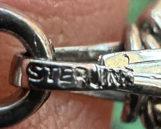 Sterling Silver Necklace with Sterling Silver Cross Pendant